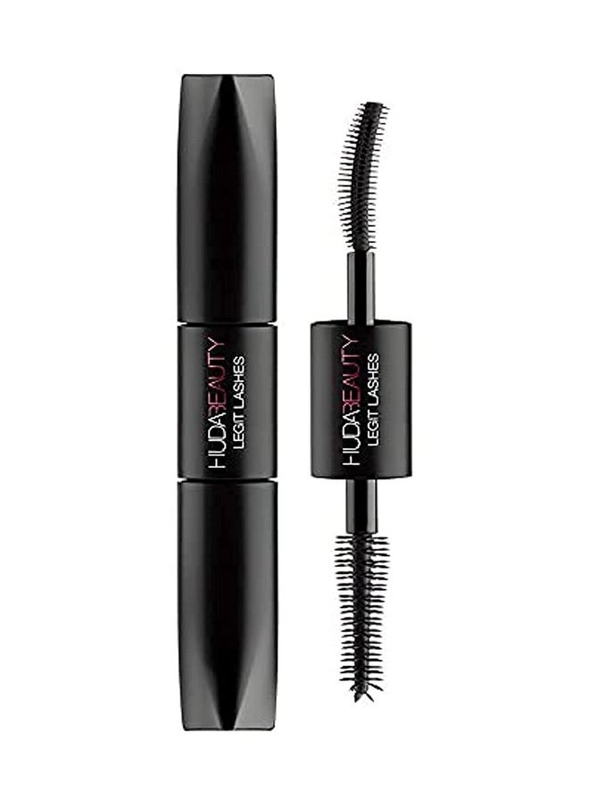 Huda ماسكارا هدى بيوتي ليجيت لاشز 2 في 1 (2 × 3.5 مل / 0.11 أونصة سائلة)، أسود  - Image 1