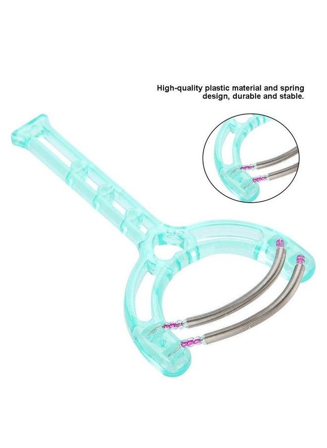 TMISHION - Facial Hair Remover Effective Epilator Portable Face Lips Hair Removal Plastic Spring Device Beauty Tool For Women & Men Hair Removal Spring Threading Epilator Face Facial Hair Removal Stick (Green) - Image 1