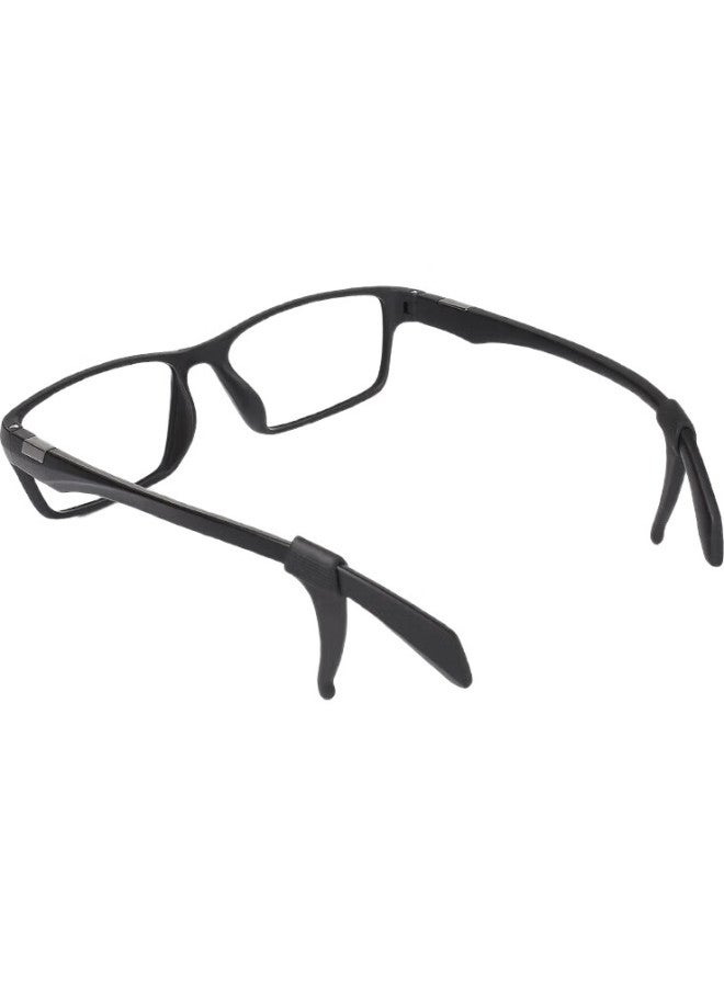 DRATRA Anti-Slip Silicone Ear Hooks For Glasses Legs, Anti-Drop Glasses Foot Cover, Anti-Loose Glasses Leg Cover, Ear Hook Fixing Tool, Ear Support Clip, Ear Back Accessories - Image 1