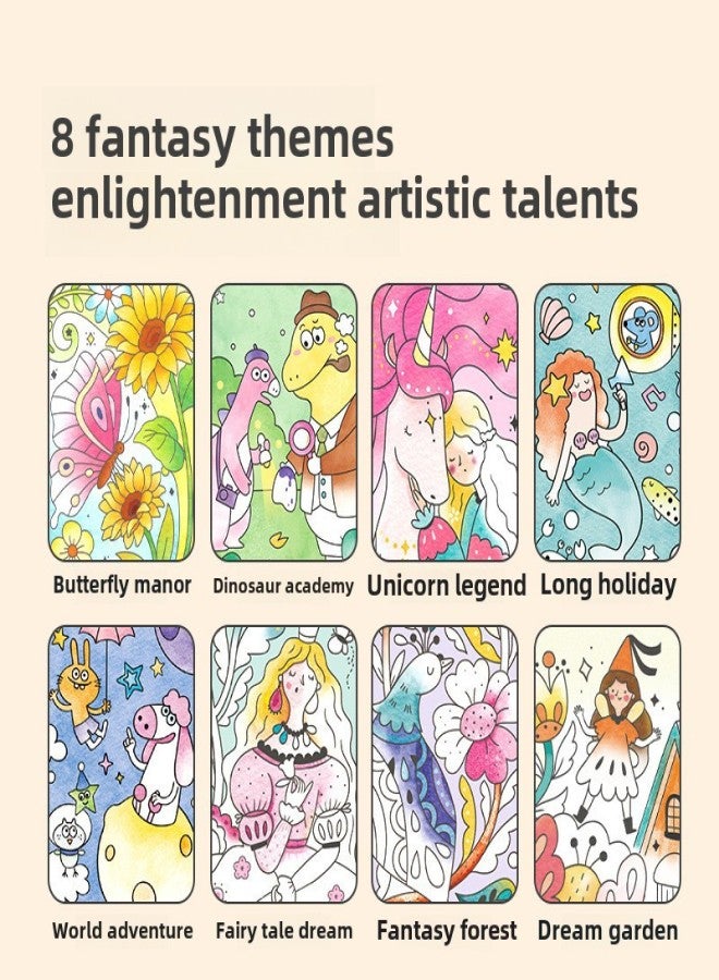 Mideer Princess Milu Painting Coloring This Kindergarten Baby Picture This Light Drawing Light Color Graffiti Coloring Painting(Light drawing light color-Butterfly Manor MD4248) - Image 3