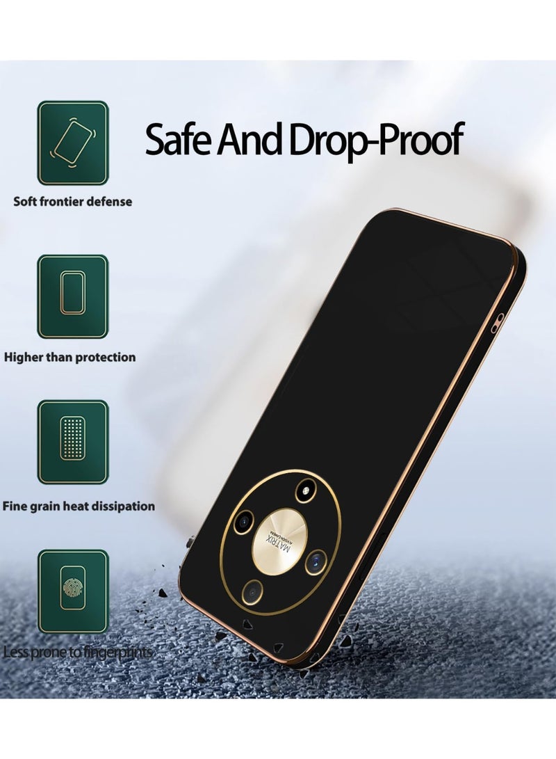 دكينج للشرف X9D حالة, غطاء الهاتف الفاخر / حالة للشرف X9d, شرف X9d خفيفة الوزن رقيقة صدمة حالة الهاتف الأسود - Image 4