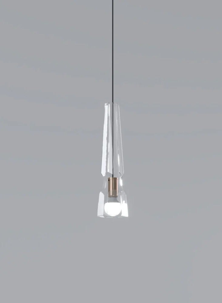 إضاءة جدارية كريستال شفافه