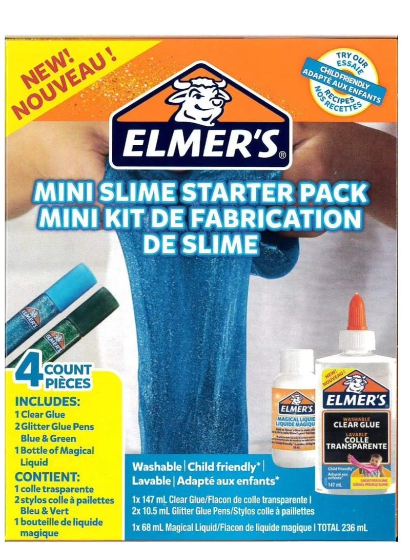 إلميرز إلمرز مجموعة سلايم صغيرة قابلة للغسل مكونة من 4 قطع سعة 236 مل - Image 1