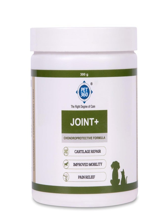 PET360 Joint+ Chondroprotective Formula | Hip, Joints, Cartilage Supplement for Dogs & Cats for Improved Mobility & Pain Relief with Glucosamine, Chondroitin, MSM | Suitable for All Breeds - 300 gm - Image 1