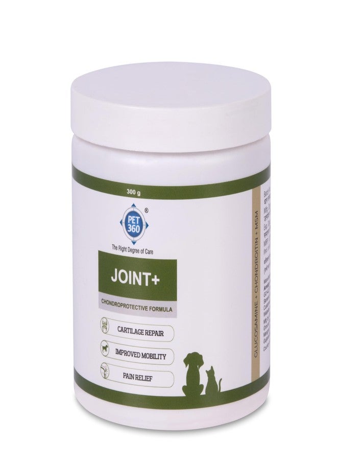 PET360 Joint+ Chondroprotective Formula | Hip, Joints, Cartilage Supplement for Dogs & Cats for Improved Mobility & Pain Relief with Glucosamine, Chondroitin, MSM | Suitable for All Breeds - 300 gm - Image 2