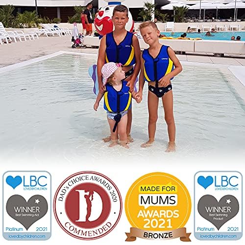 Limmys Premium Toddler Swim Vest - Toddler floaties, and Buoyancy Swimming Aid - Modern Design Swimming Vest for Boys, Girls and Babies - Drawstring Bag Included - Image 2