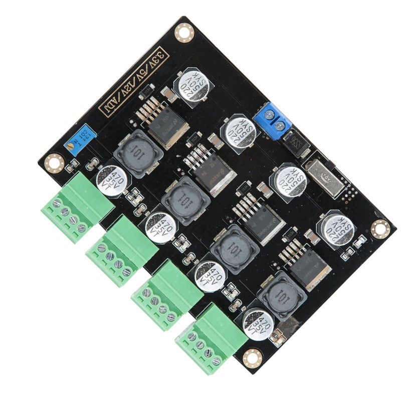Multi-Channel Switching Power Supply Module DC 5-40V Input 4-Way Multi-Output - LM2596 Chip Stable Voltage Adjustable Voltage Output Converter With Overcurrent Protection for Electronic Circuit Projec - Image 3