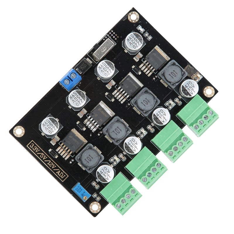 Multi-Channel Switching Power Supply Module DC 5-40V Input 4-Way Multi-Output - LM2596 Chip Stable Voltage Adjustable Voltage Output Converter With Overcurrent Protection for Electronic Circuit Projec - Image 2