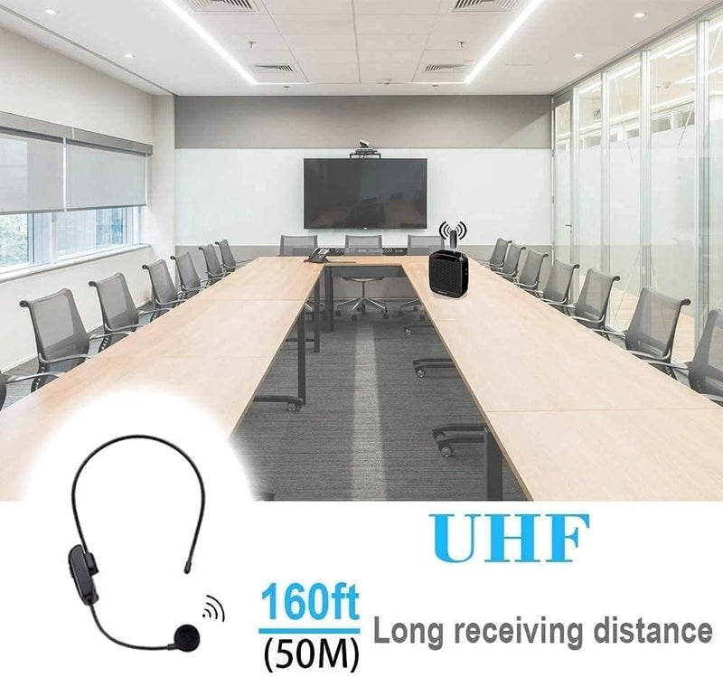 MAKINGTEC Wireless Microphone Headset, UHF Wireless Mic Headset and Handheld 2 in 1, 165 ft Range for Voice Amplifier, Stage Speakers Teacher Tour Guides Fitness Instructor - Image 3