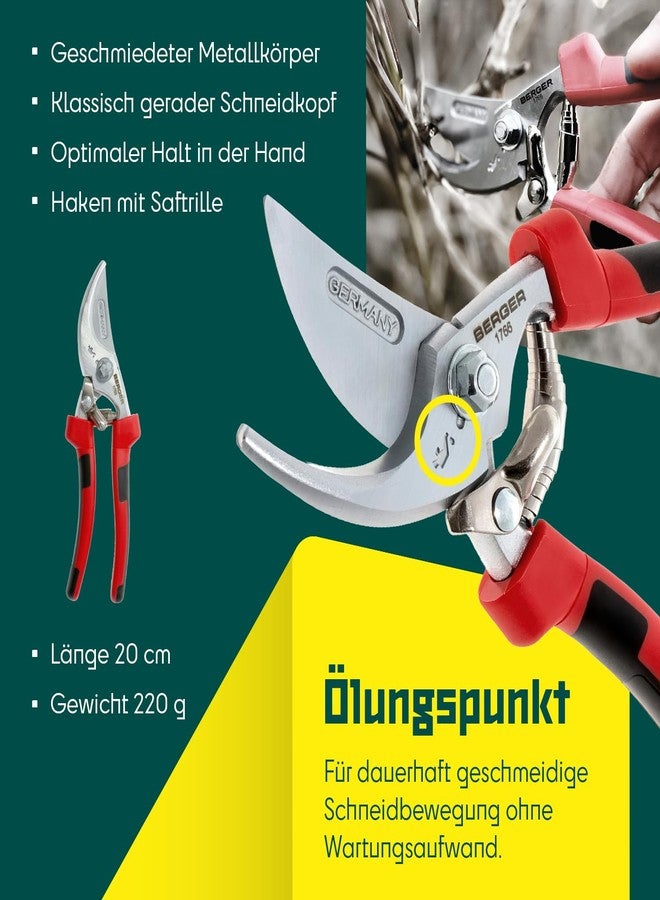 بيرجر مقص تقليم احترافي من BERGER، شفرات من الفولاذ المطروق، أخدود صمغي لمنع الالتصاق، مقبض متعدد المكونات لقبضة مُحسّنة، 1766 - Image 5