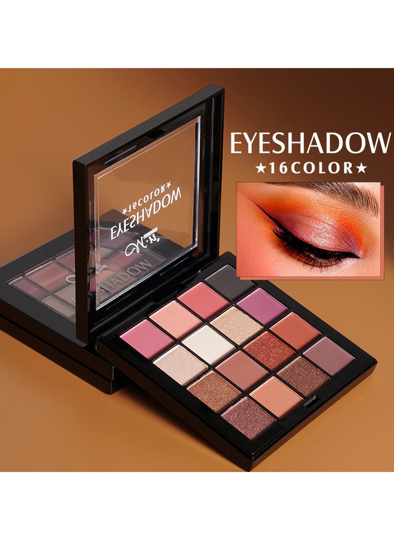 Menow - New Eyeshadow Professional Palette - 16 Colors - Image 1