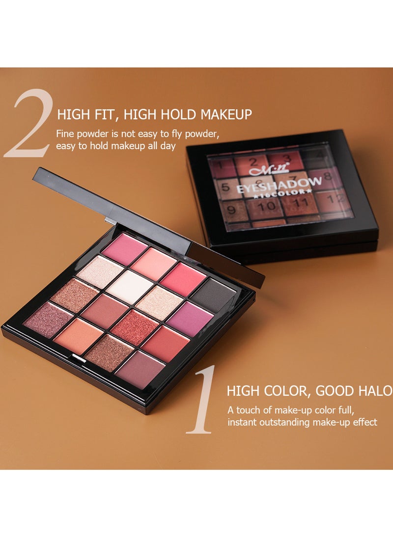 Menow - New Eyeshadow Professional Palette - 16 Colors - Image 1