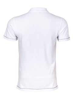 Anemoss Marine White Men's Polo Collar T-Shirt  X-Large  - Image 3