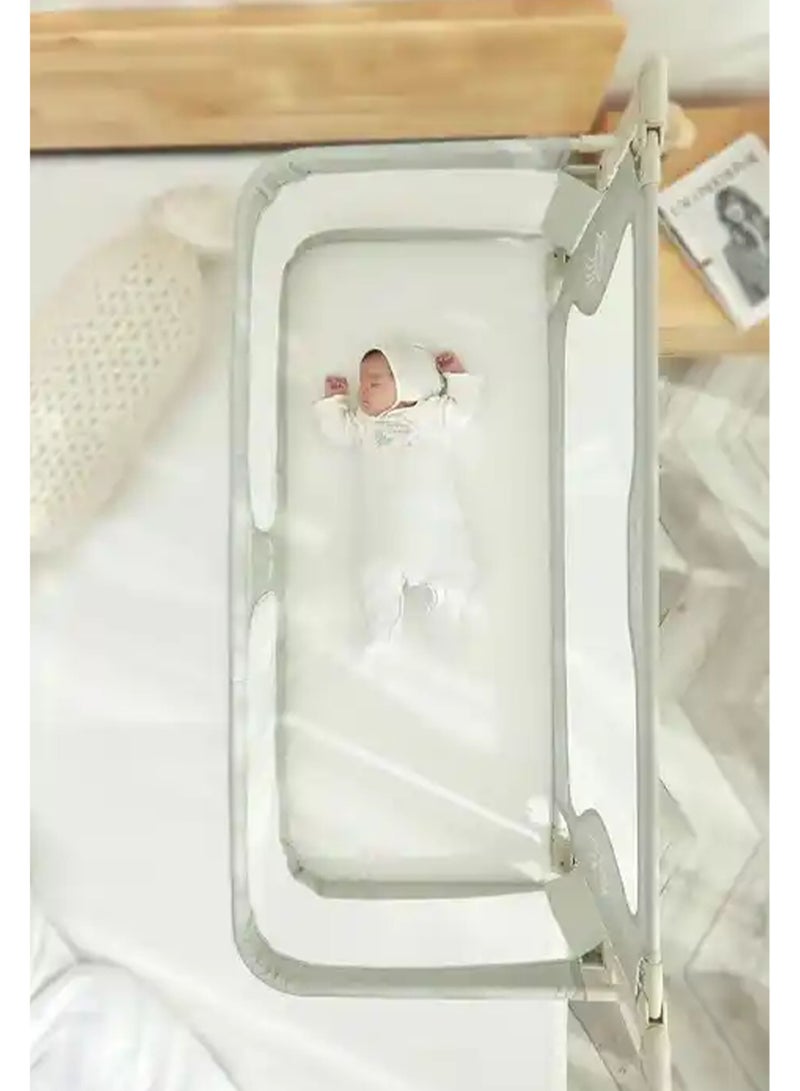 LIMOS Baby Bedside Sleeper 3 in 1 Folding Portable Crib breathable and visible mesh window aluminum alloy - Image 2