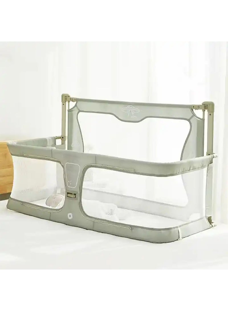 LIMOS Baby Bedside Sleeper 3 in 1 Folding Portable Crib breathable and visible mesh window aluminum alloy - Image 3