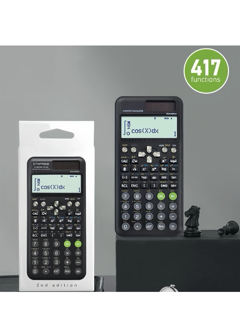 Generic Fx-991Es Plus 2nd Edition Scientific Calculator Black  - Image 2