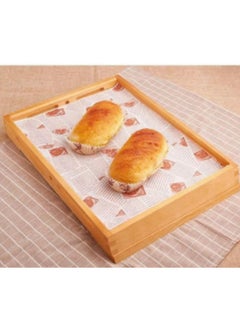 Ant 100-Pieces Sandwich Wrapper Baking Paper, Disposable Greaseproof Paper Square Food Wrap Paper, Food Tray Liner for Burger Cake Bread (26*36CM)  - Image 2