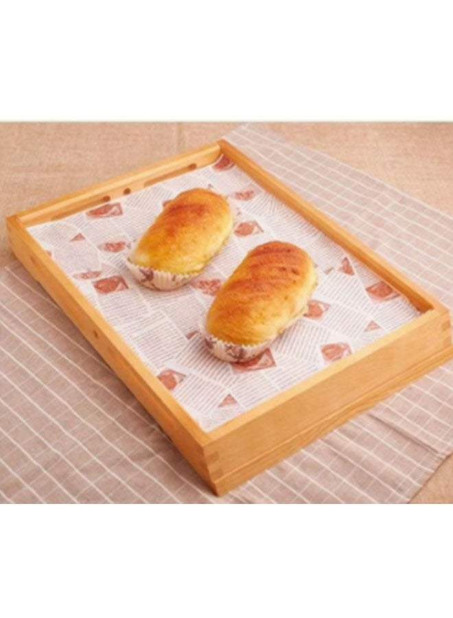 Ant 100-Pieces Sandwich Wrapper Baking Paper, Disposable Greaseproof Paper Square Food Wrap Paper, Food Tray Liner for Burger Cake Bread (26*36CM) - Image 2