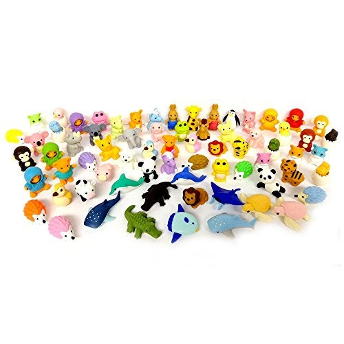 Iwako Erasers Animal Overstock (Pack of 20) - Image 1