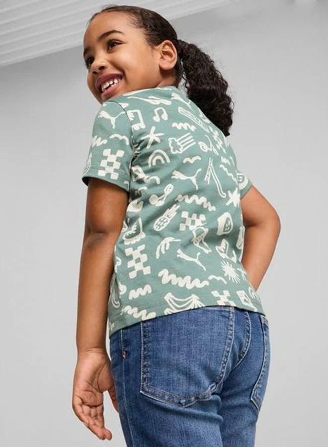 PUMA Kids Sandy Adventures Aop T-Shirt