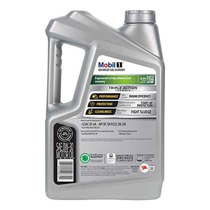 Mobil 1 Advanced Fuel Economy Full Synthetic Motor Oil 0W-30, 5 Quart - Image 3