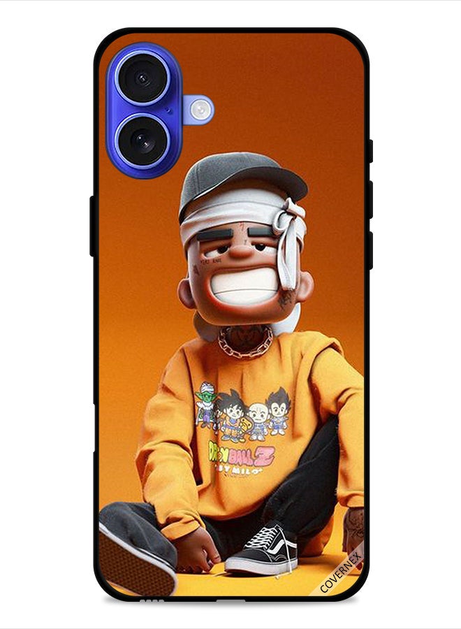 Covernex Apple iPhone 16 Protective Case Cover Tired Injured Boy Art - Image 1