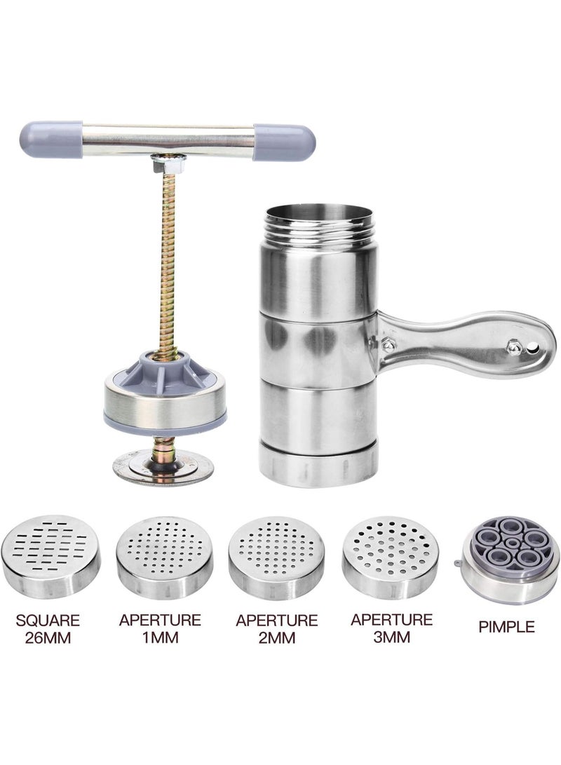 YelaJoy آلة صنع نودلز سباغيتي، 5 قوالب، آلة صنع المعكرونة يدوية - Image 5