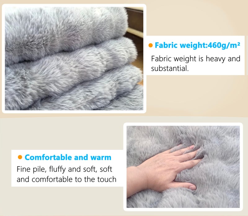 OMIVIER Large Dog Bed with Low-Angle Soft Pillow.Deluxe Dog Bed Fabric Comfortable and Soft.with Non-Slip Bottom, Washable pet Bed for Crate.Color: Grey. - Image 4