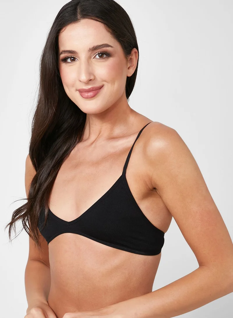 Cotton On Body 2 Pack Seamless Rib Triangle Bralette