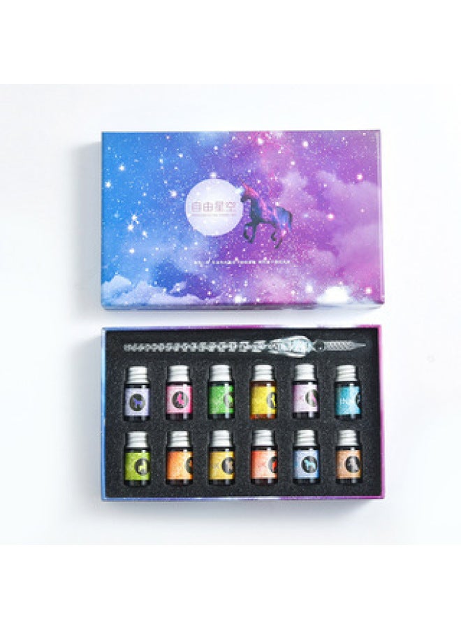 هدية عيد ميلاد الأطفال، ألعاب للبنات من سن 3 إلى 6 سنوات فما فوق، قلم زجاجي تعليمي بألوان قوس قزح، 10 قطع