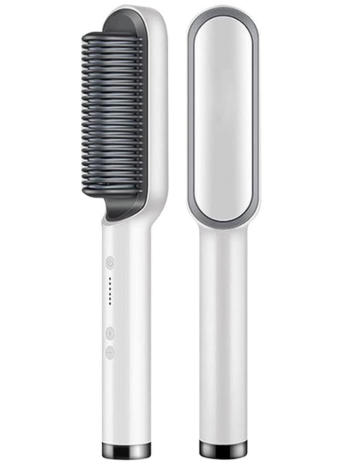 DubaiGallery Hair Straightener Brush, Hair Styler for Men and Women Hair Straightening Iron Built with Comb and Anti-Scald, Perfect for Professional Salon at Home Hair Styler - Image 1