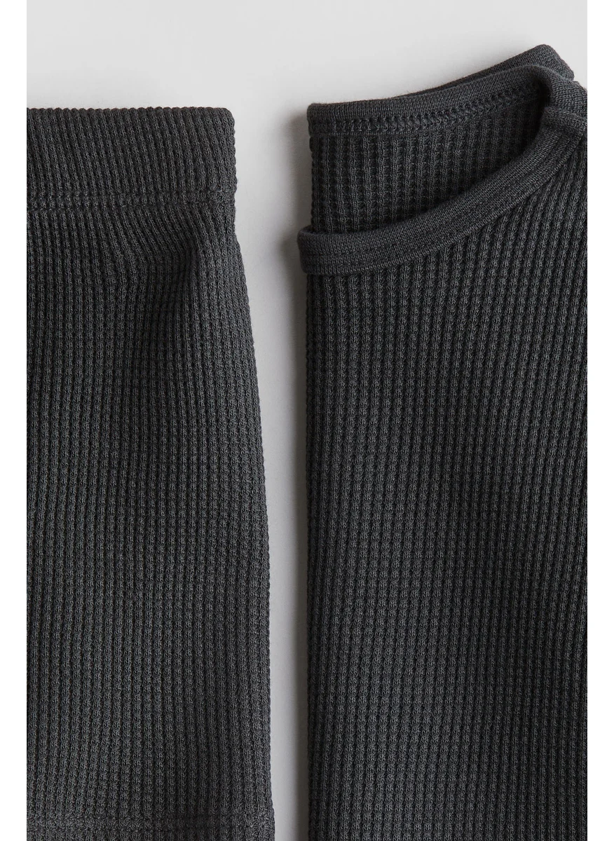 اتش اند ام 2-Piece Waffled Cotton Set