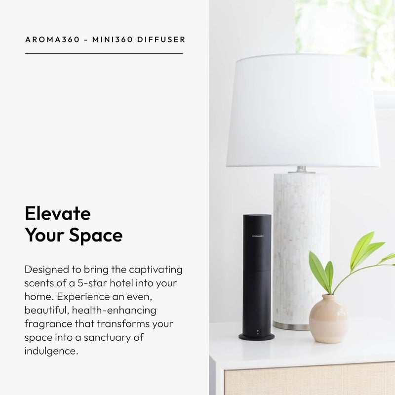 AROMA360 -Mini Pro Scent Diffuser-Aroma Diffuser for Essential Oils-Cold-Air Diffusion-600sq.ft. Coverage-Waterless Air Diffuser-Green-Works Exclusively with Pro Pod Bottles - Image 4