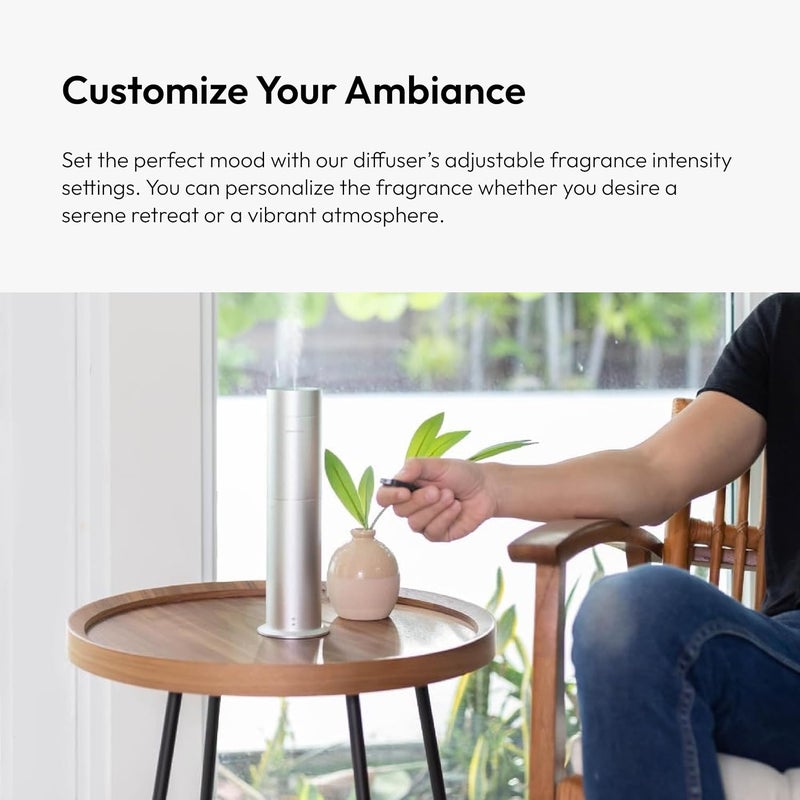 AROMA360 -Mini Pro Scent Diffuser-Aroma Diffuser for Essential Oils-Cold-Air Diffusion-600sq.ft. Coverage-Waterless Air Diffuser-Green-Works Exclusively with Pro Pod Bottles - Image 3