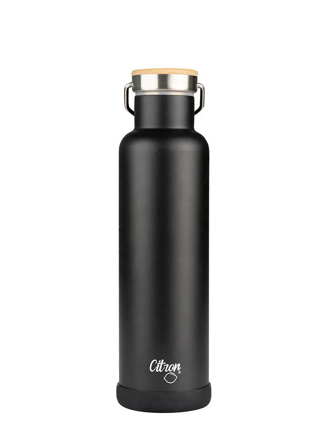 Citron Vacuum Insulated Stainless Steel Water Bottle 750 Ml - Black