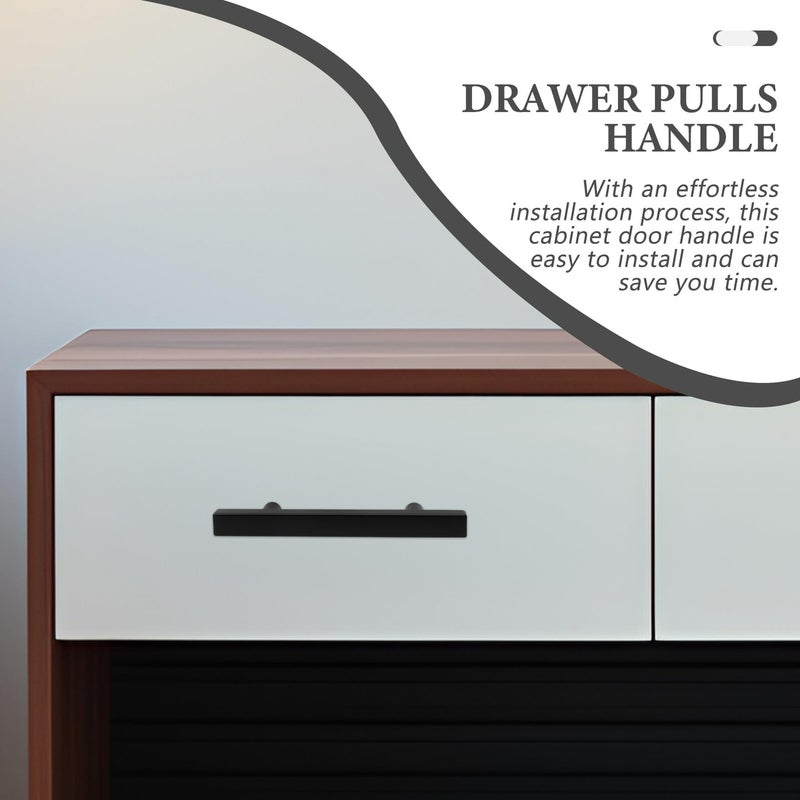Black Stainless Steel T Shaped Cabinet Handles 12x12mm Square Tube Drawer Pulls Kitchen Wardrobe Hardware - Image 5