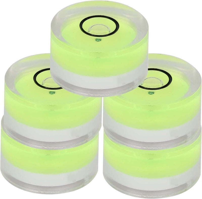 5PCS Premium 15mm Mini Round Bubble Level Spirit Level for Balance Scale Electronic Scale Camera Tripod Horizontal Calibration ABS Acrylic Compact Tool - Image 4