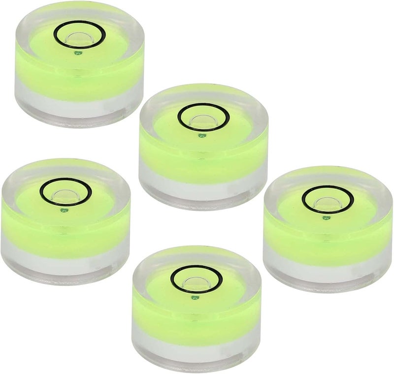 5PCS Premium 15mm Mini Round Bubble Level Spirit Level for Balance Scale Electronic Scale Camera Tripod Horizontal Calibration ABS Acrylic Compact Tool - Image 3