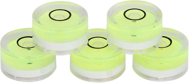 5PCS Premium 15mm Mini Round Bubble Level Spirit Level for Balance Scale Electronic Scale Camera Tripod Horizontal Calibration ABS Acrylic Compact Tool - Image 1