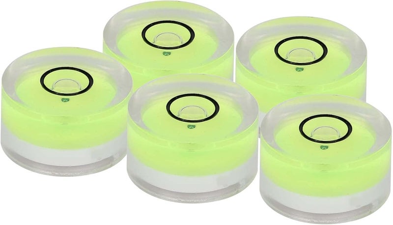 5PCS Premium 15mm Mini Round Bubble Level Spirit Level for Balance Scale Electronic Scale Camera Tripod Horizontal Calibration ABS Acrylic Compact Tool - Image 5