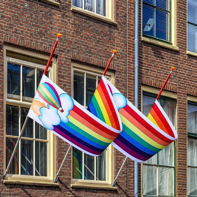 Blulu 1 Pc Rainbow Ceiling Decorations Rainbow Cloud Ceiling Garland Banner Hanging Bunting for Birthday Party Classroom Daycare and Nursery School Baby Shower Decorations - Image 4