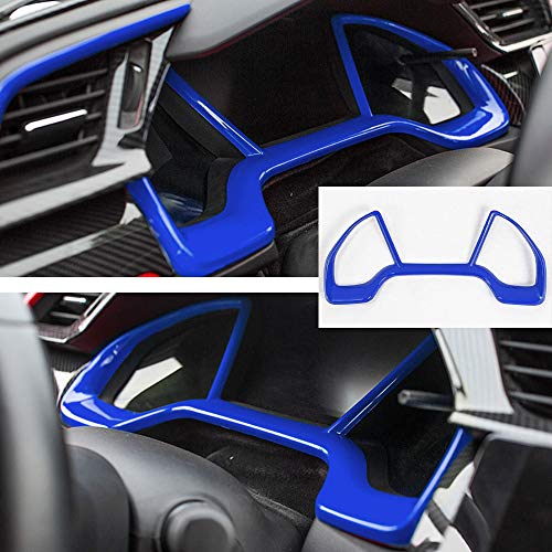 BOYUER 15PCS Civic Interior Full Accessories Center Console Gear Box Cover Trim Steering Wheel Trims Decoration Stickers for 10th Gen Honda Civic 2021 2020 2019 2018 2017 2016(BLUE) - Image 4