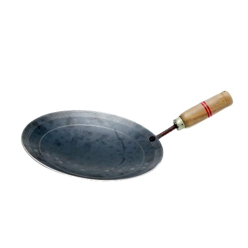 RJ kitchenware Store Tawa roti tawa with Wooden Handle loha tawa roti Maker chapati Maker tawaRoti/Tawa,/flaka/chapati/dosa/omlet tawa - Image 5