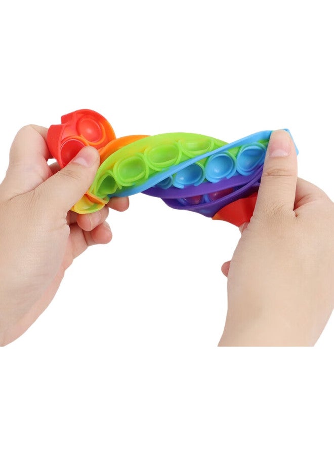 Tatanice Rainbow Push Toy, Children'S Mouse-Killing Pioneer, Silicone Push Board, Stress Relief Toy, Children'S Birthday Gift - Image 2