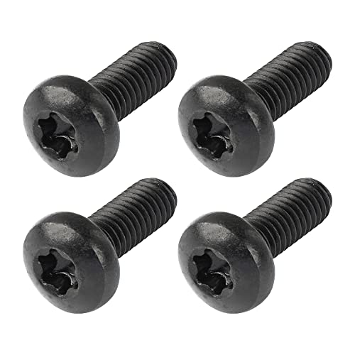 MAKERS BOLT Black Stainless License Plate Screws Compatible with Toyota Lexus Honda 4 Pack M610 x 16mm Security T30 Torx - Image 1