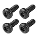 MAKERS BOLT Black Stainless License Plate Screws Compatible with Toyota Lexus Honda 4 Pack M610 x 16mm Security T30 Torx - Image 2