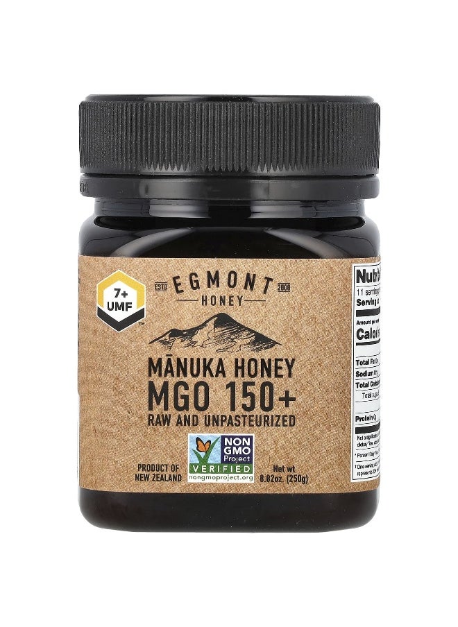 EGMONT HONEY Egmont Honey, Manuka Honey, Raw And Unpasteurized, UMF 7+, MGO 150+, 8.82 oz (250 g)  - Image 1