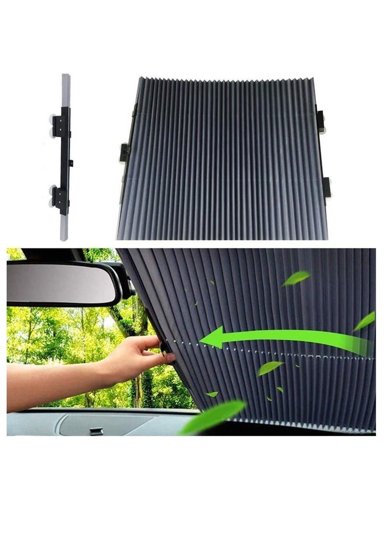 AS SEEN ON TV - Retractable Foldable Windshield Sunshade UV Protection For Car Window 70Cm - Image 1