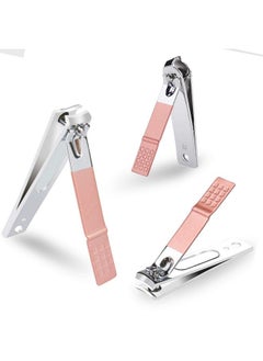 ZIZZON Travel Mini Manicure Set Nail Clipper Set 10 In 1 Stainless Steel Pedicure Care Grooming Kit With Case Pink  - Image 3