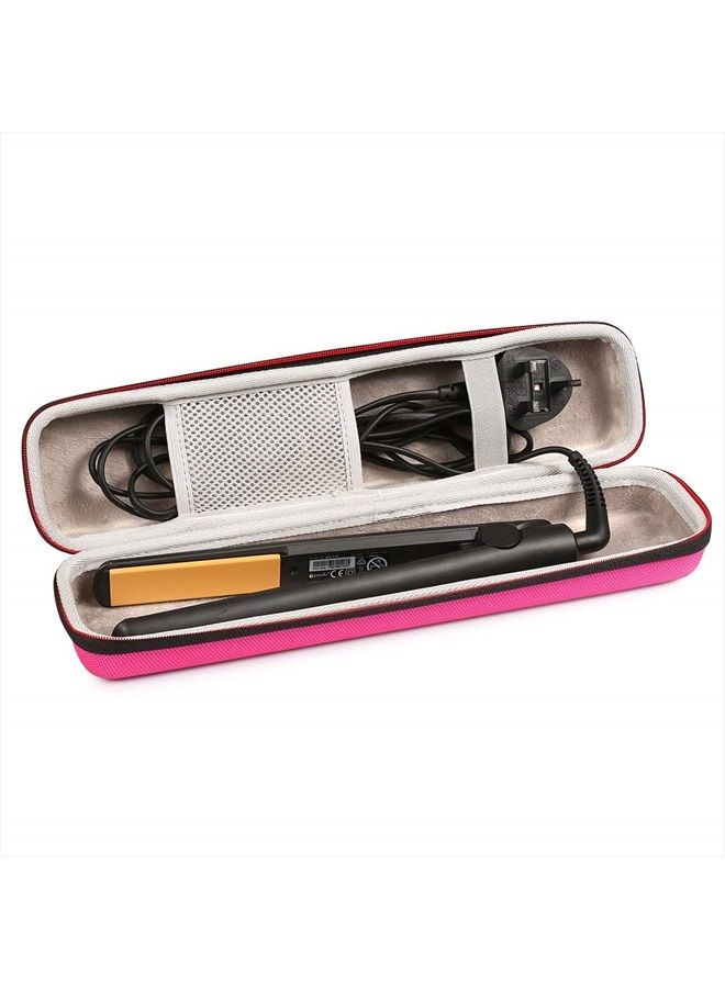 Faylapa Hard Carry Case for Classic Hair Straightener Curling Irons Styler,Hair Straightener EVA Case(Accessories Not Include,Pink) - Image 3